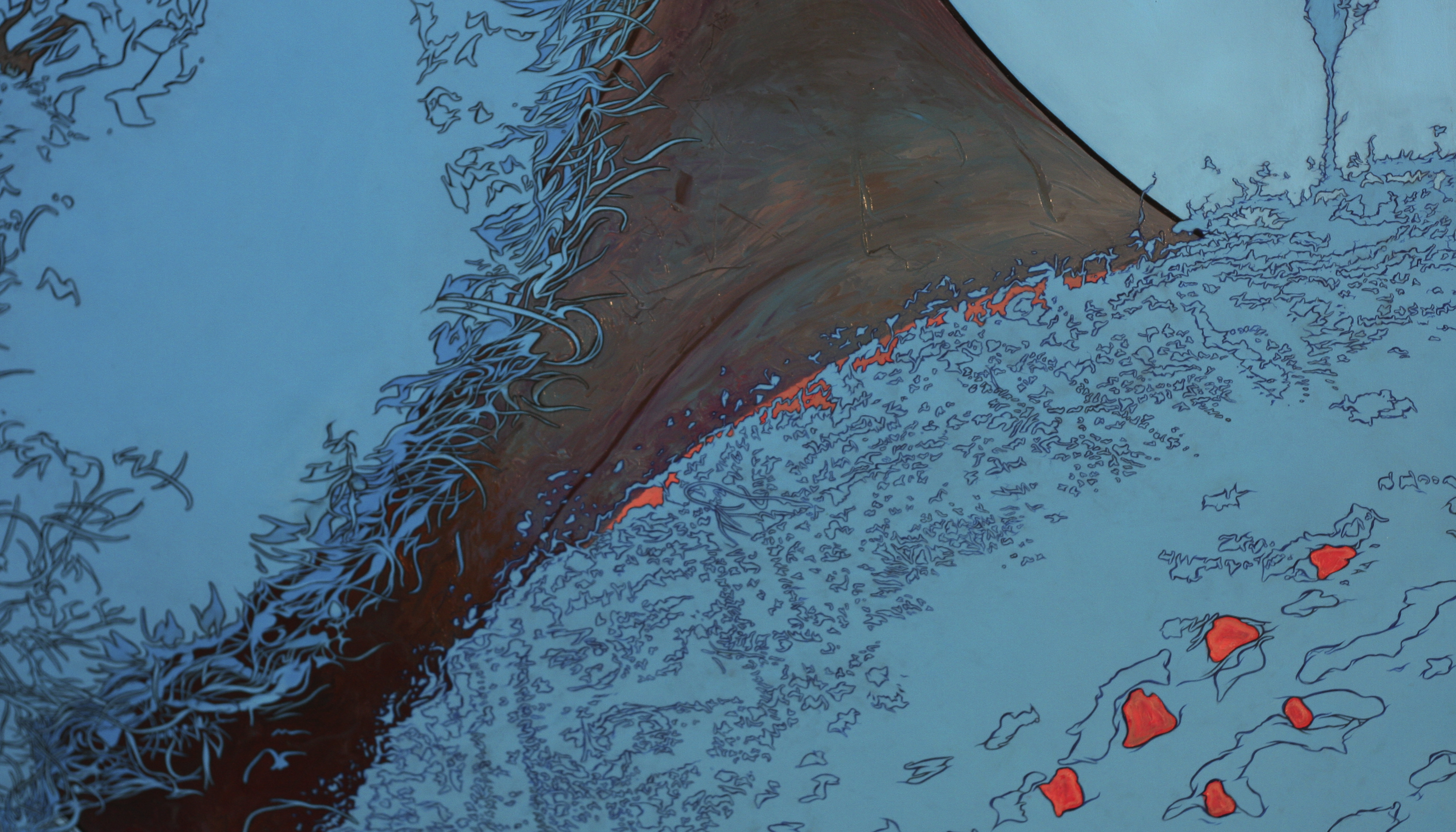 deconstructed woolen jumper by David Le Fleming