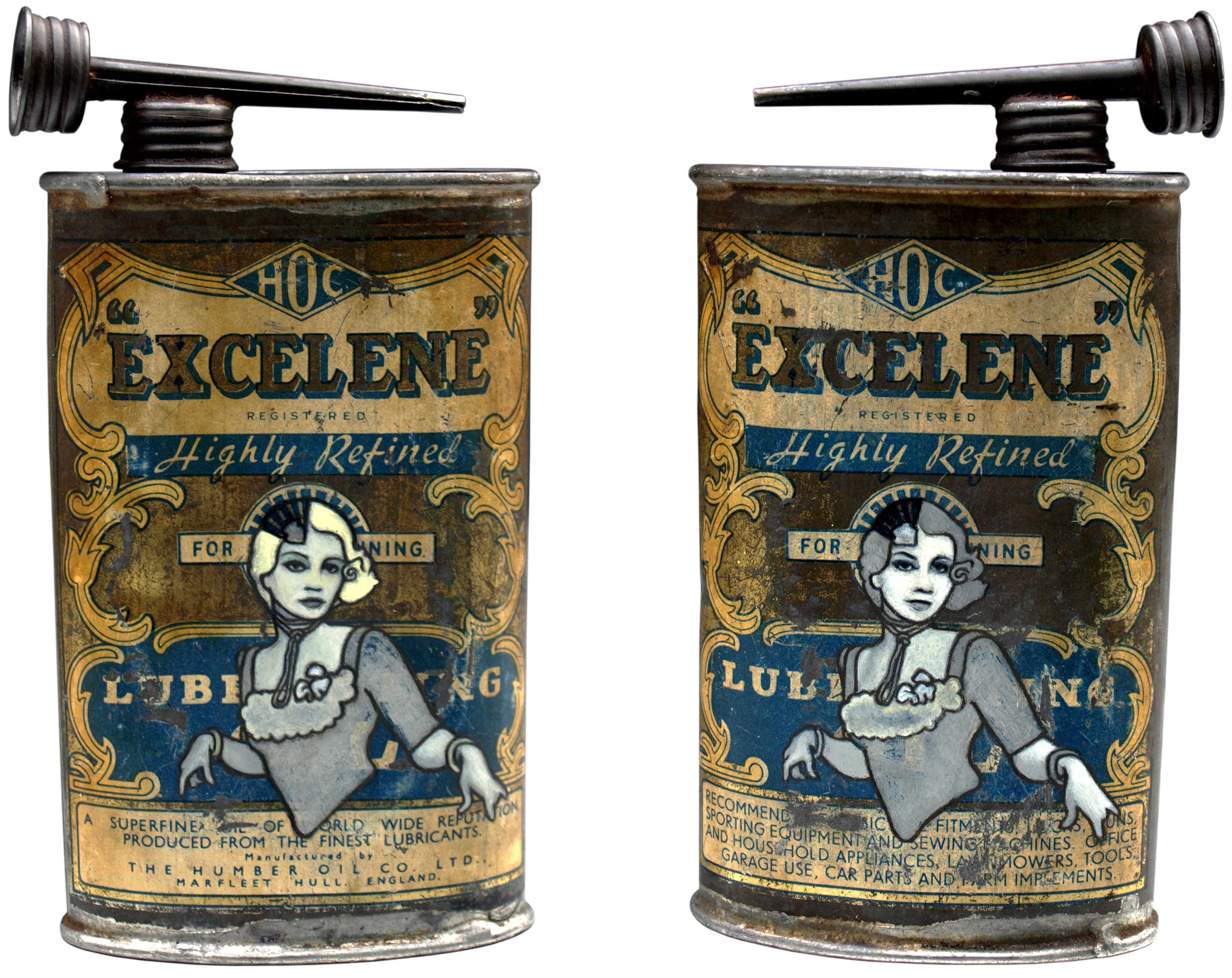 Excelene (2008) oil and eggshell on tin can by kiwi painter Dave Le Fleming