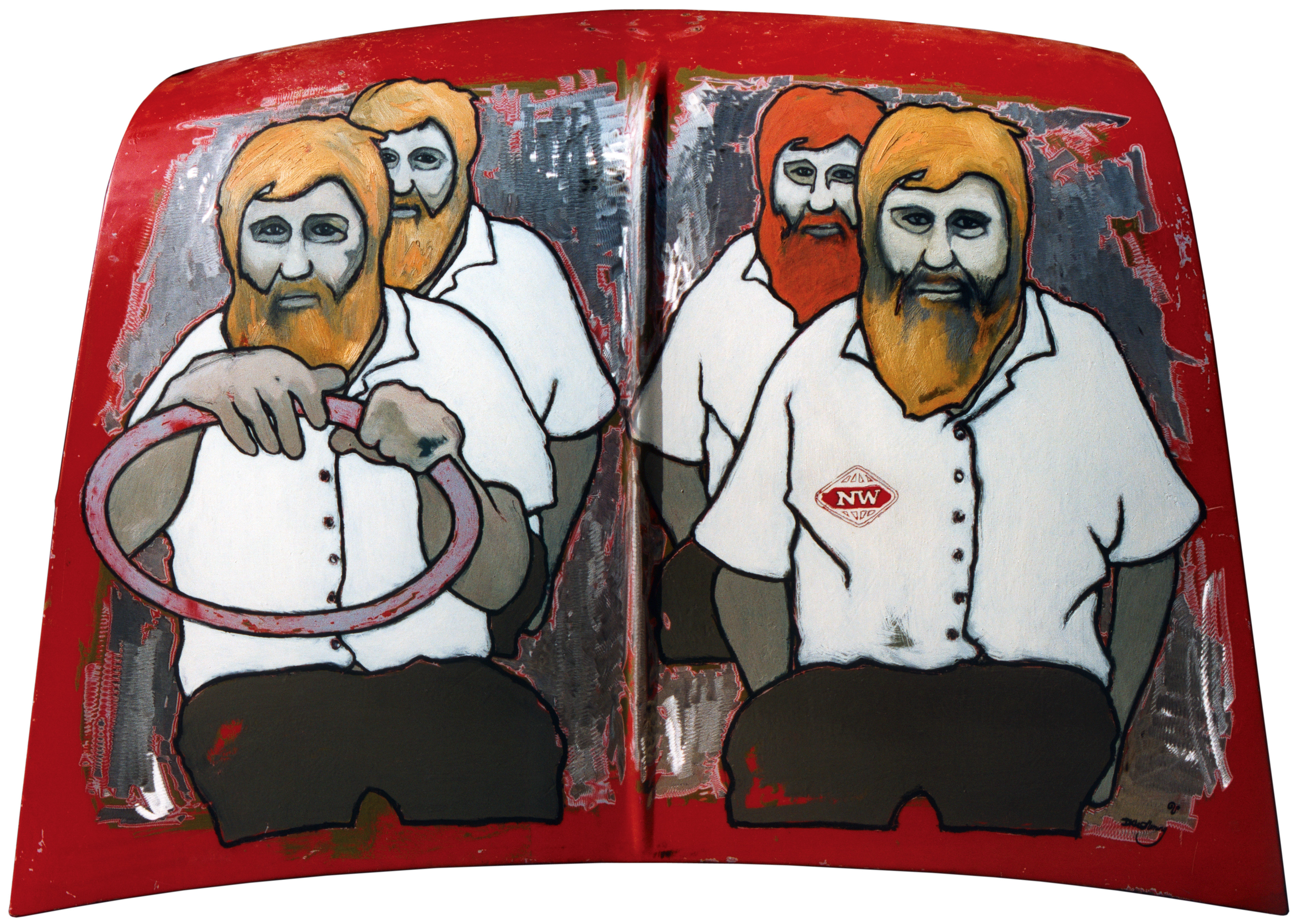 oil painting of Nigel by Taranaki artist David Le Fleming