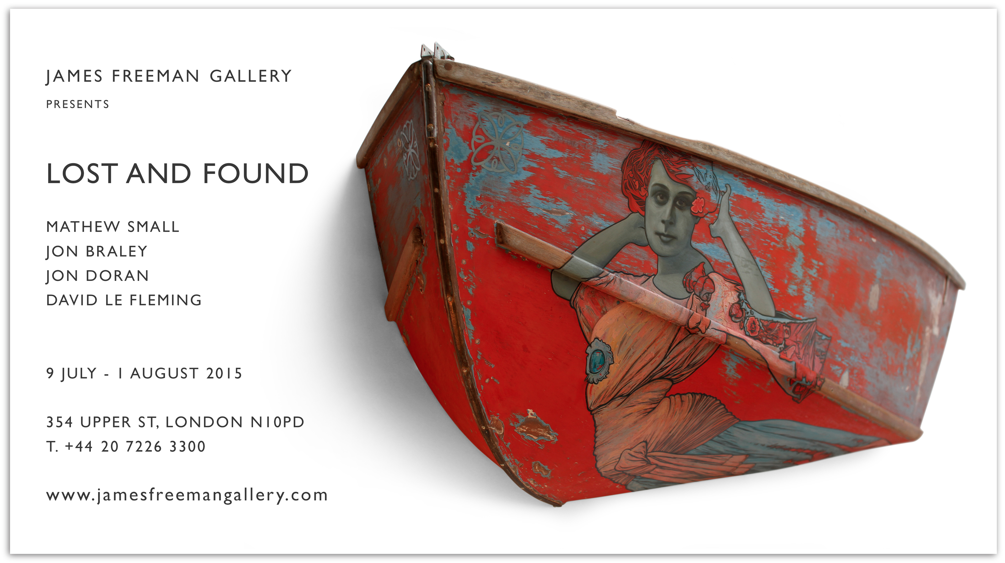 Lost and Found - Group exhibition featuring Mathew Small, Jon Braley, Jon Doran, David Le Fleming
