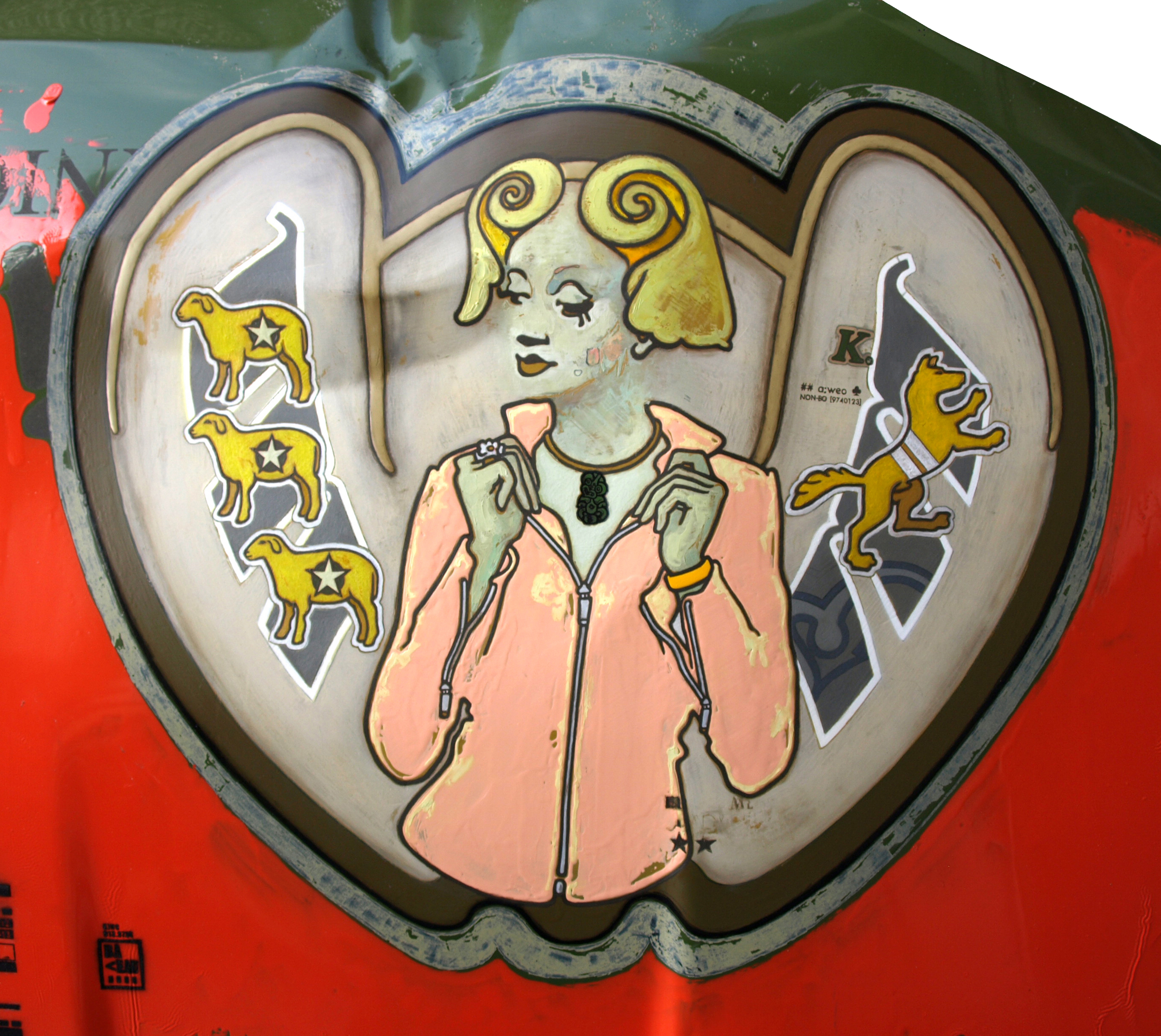 detail of 'Knightsbridge' Coat of Arms by kiwi artist David Le Fleming