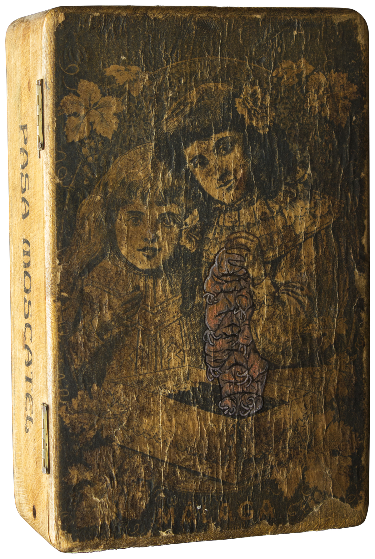 Malaga - Lord of the Omnipresent oil on wooden box - 152 x 230 x 75mm